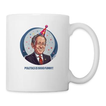 Politics is so funny - Mug - white - Right