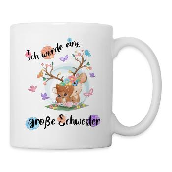 Je vais être une grande sœur en 2025 - Mug blanc - blanc - Droite
