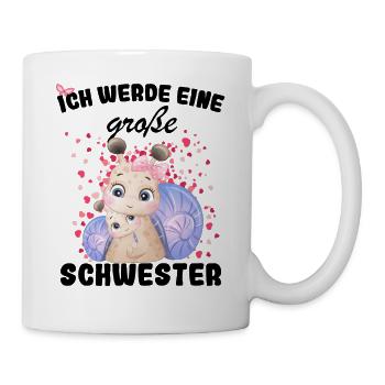 Je vais être une grande sœur en 2025 - Mug blanc - blanc - Droite