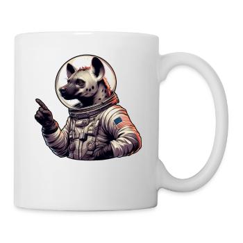 Hyäne Astronaut Weltraum Abenteuer - Tasse - Weiß - Rechts