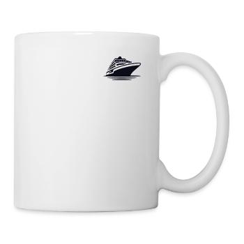 Cruising Ship Logo Emblem Cruise Ship Cruise - Mug - white - Right