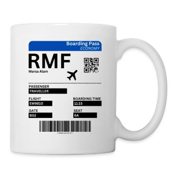 Marsa Alam Égypte Billet d’avion Idée de vacances - Mug blanc - blanc - Droite
