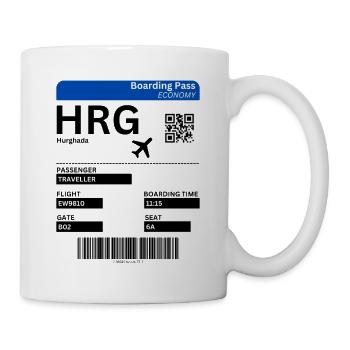 Hurghada Egypt Flight Ticket Holiday Idea - Mug - white - Right
