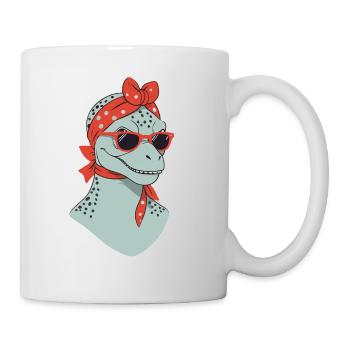 Drôle Dinosaure Maman Cool Dino Femme - Mug blanc - blanc - Droite