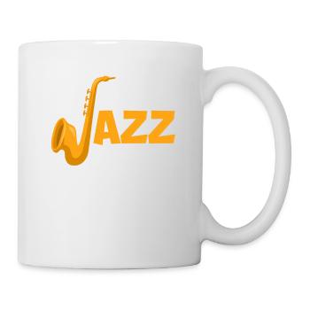 Let’s Jazz Thing Up Saxophone Swing Partitions - Mug blanc - blanc - Droite