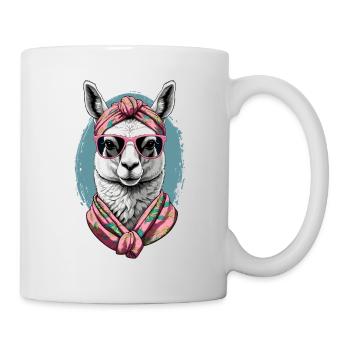 Llama Loving Mom Funny Alpaca Mother's Day - Mug - white - Right