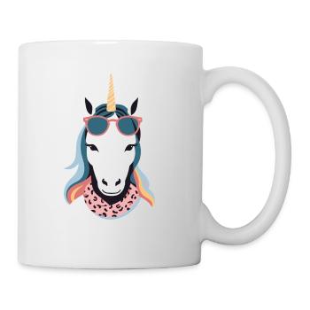 Einhorn Mama Einhörner Liebende Lustige Stylische - Tasse - Weiß - Rechts
