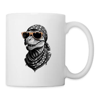 Funny Dinosaur Mom Cool Dino Woman Style - Mug - white - Right
