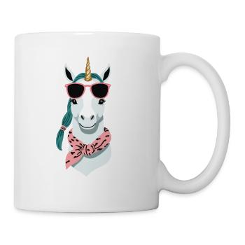 Einhorn Mama Lustige Einhörner Liebende Mutter - Tasse - Weiß - Rechts