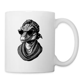 Funny Dinosaur Mom Cool Dino Woman Style - Mug - white - Right