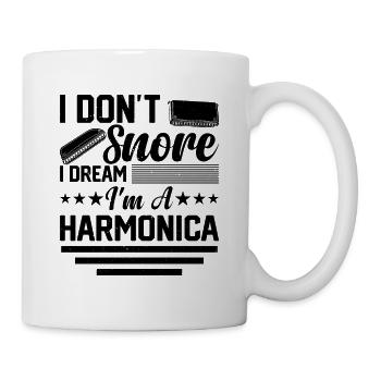 I Don't Snore I Dream I'm A Harmonica - Funny Harm - Mug - white - Right
