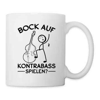 Want To Play Double Bass? Double Bass Musician - Mug - white - Right