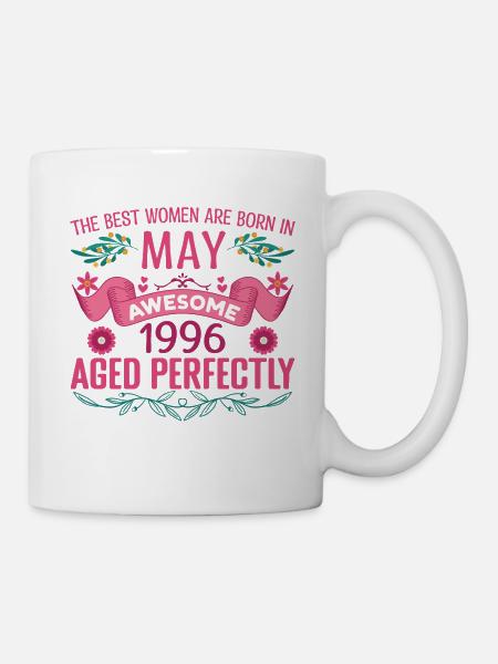 Mai 1996 Geburtstag Ehefrau Mai 1996 Geburtstag - Tasse - Weiß