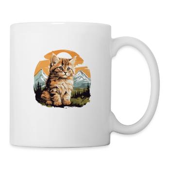 Siberian Cat Sibirische Katze - Tasse - Weiß - Rechts