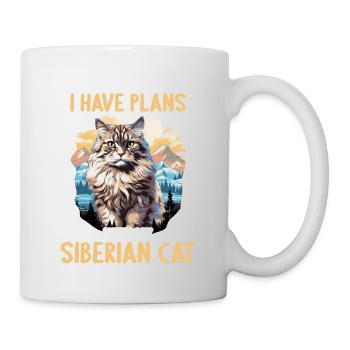 Siberian Cat Sibirische Katze - Tasse - Weiß - Rechts