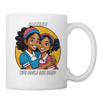 SISTERS TWO SOULS ONE BOND - Mug - white - Right