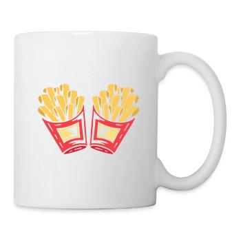 Fast Food Pommes Frites - Tasse - Weiß - Rechts