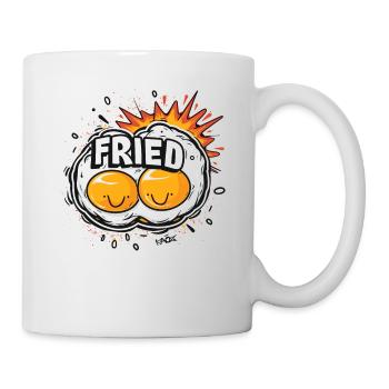 Kawaii Happy Fried Eggs - Mug - white - Right
