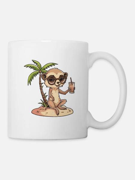 Meerkat Summer Holiday - Mug - white
