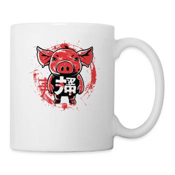 Naughty Pig Boy, The Little Pig - Mug - white - Right
