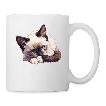 Chaton raquette Chat raquette - Mug blanc - blanc - Droite