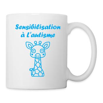 Animal Sensibilisation à l'autisme - Mug blanc - blanc - Droite