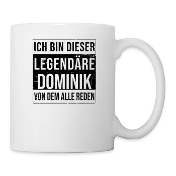 Je suis cette légende pour Dominik - Mug blanc - blanc - Droite