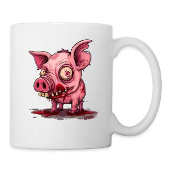 Horror Monster Baby Zombie Pig - Mug - white - Right