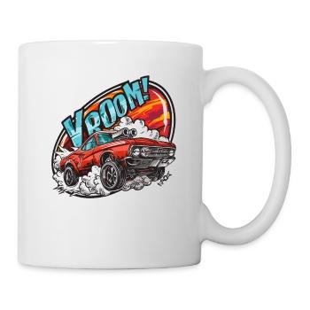 Monster Truck Drag Race Muscle Car - Mug blanc - blanc - Droite