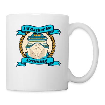 Je préfère être en croisière vacances - Mug blanc - blanc - Droite