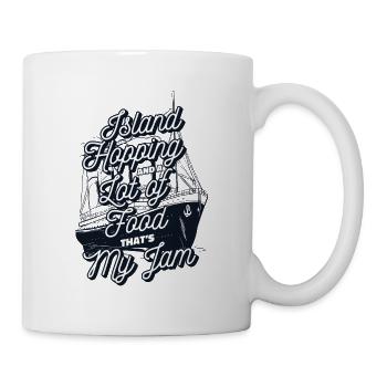 Island Hopping And A Lot Of Food Cruise Ship - Mug - white - Right