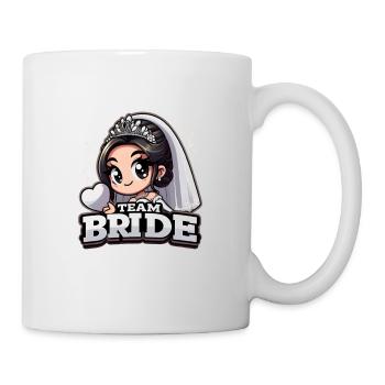 Team Bride - Gemeinsam stark zur Polterhochzeit - Tasse - Weiß - Rechts