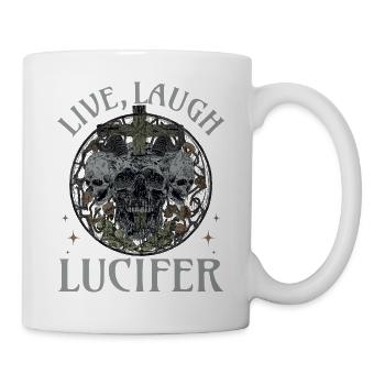 Live Love Luzifer Goth Festival Death Metal - Tasse - Weiß - Rechts