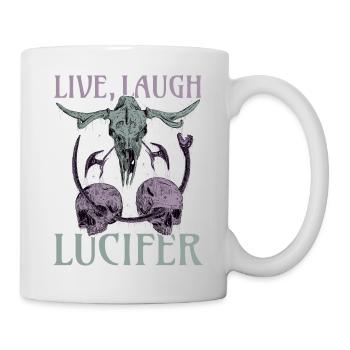 Live Love Lucifer Goth Festival Death Metal - Mug - white - Right