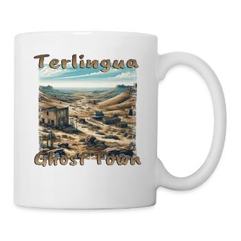 Terlingua Geisterstadt Texas Wüste Grunge - Tasse - Weiß - Rechts