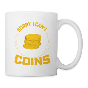 Booked by Coins: A Numismatist's Best Plans - Mug - white - Right