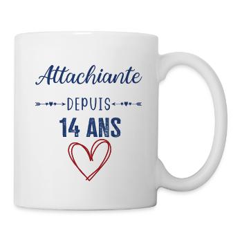 idée cadeau anniversaire 14 ans fille femme ado - Mug blanc - blanc - Droite