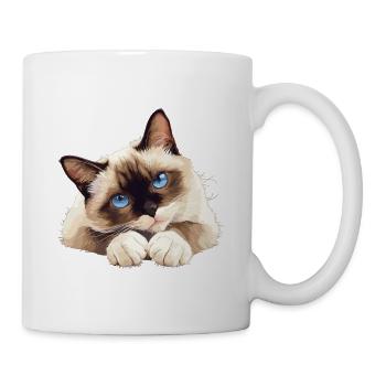 Chaton raquette Chat raquette - Mug blanc - blanc - Droite