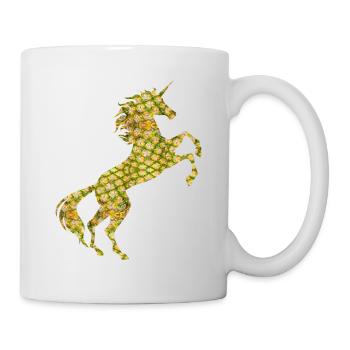Licorne Ananas Symbole T-Shirt Plante Tropicale - Mug blanc - blanc - Droite