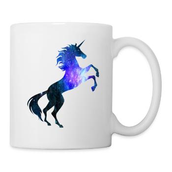 Einhorn Galaxie Symbol T-Shirt Universum Magisch - Tasse - Weiß - Rechts
