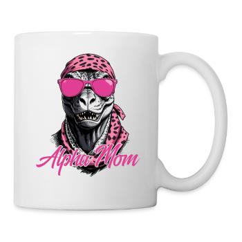 Alpha Maman Drôle Dinosaure Mère Icône - Mug blanc - blanc - Droite
