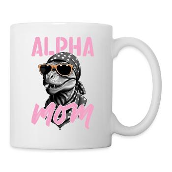 Alpha Mom Drôle Dinosaure Maman Style Dinosaure - Mug blanc - blanc - Droite