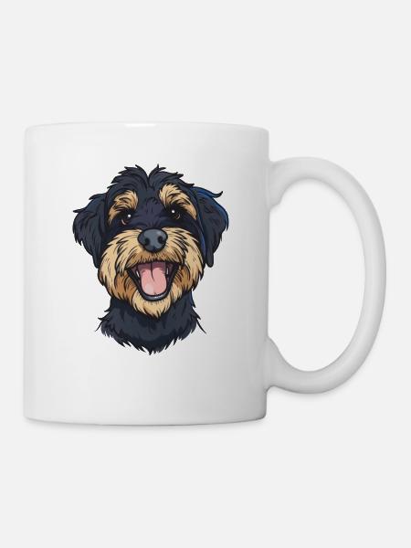 Schnoodle | Cartoon Artwork - Tasse - Weiß