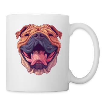 Shar-Pei | Illustration de dessin animé - Mug blanc - blanc - Droite