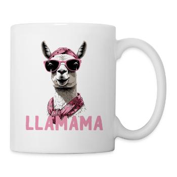 Funny Llama Loving Mom Design - Mug - white - Right