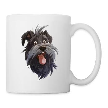 Skye Terrier | Cartoon Artwork - Tasse - Weiß - Rechts