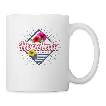 Honolulu City Hawaii United States Vintage - Mug - white - Right