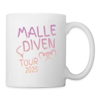 Malle Diven Tour 2025 - Tasse - Weiß - Rechts