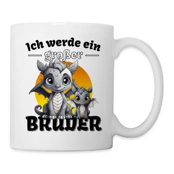 Annonce de la prochaine génération | Je vais être un grand frère en 2025 - Mug blanc - blanc - Droite