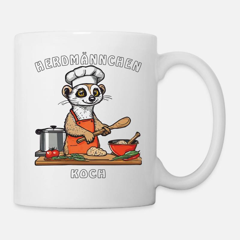 HERDMÄNNCHEN KOCH - Tasse - Weiß